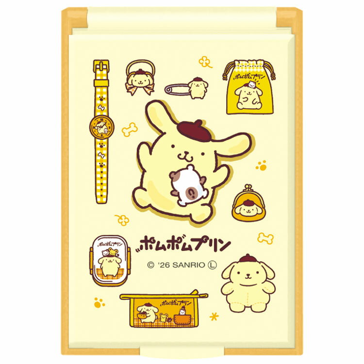 Other - ポムポムプリン Sサイズミラー ぎゅうぎゅう 378631 30周年 SANRIO サンリオ