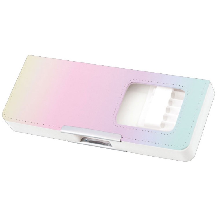 乐天商城 - パステルレインボー タフティ両面開きペンケース パステルレインボー 381839 新入学 新学期 強くて軽い TOUGHTY