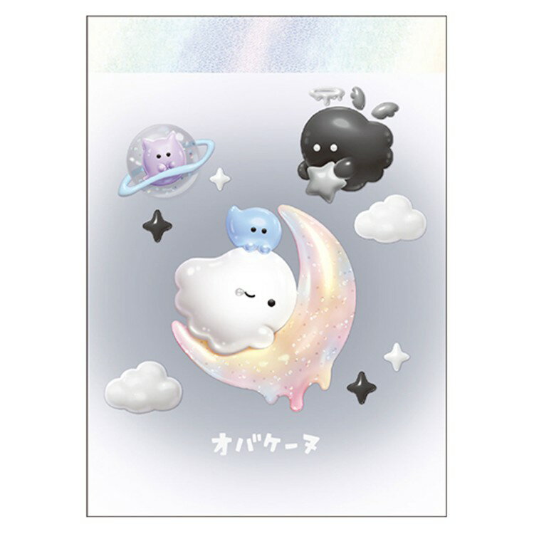 乐天商城 - オバケーヌ ミニメモ ぷっくりムーン 385394 OBAKENU おばけーぬ