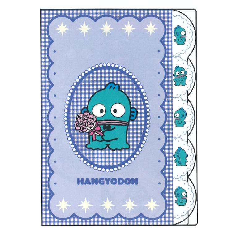 乐天商城 - ハンギョドン ダイカットクリアファイル5P チェック 5ポケット ファイル 収納 書類整理 052038