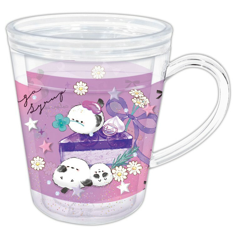 エナガシロップ ゆらキラウォーターカップ リボン 062843 シマエナガ しまえなが