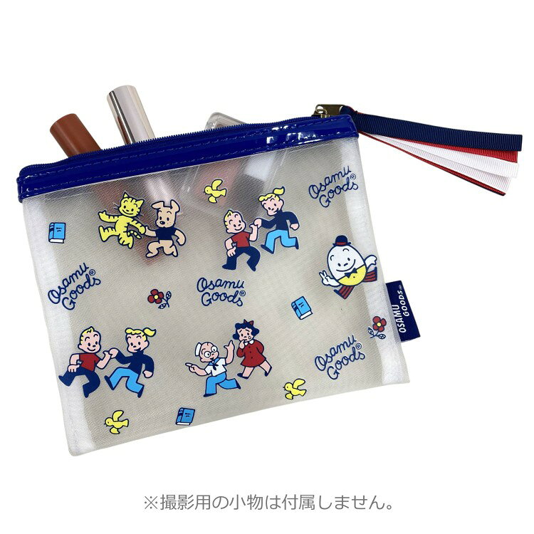 オサムグッズ 3145 メッシュポーチ ジル&ジャック RD OSAMU GOODS 原田治 レッド