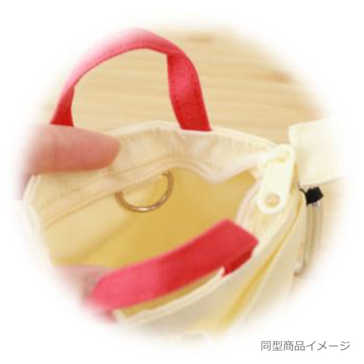 オサムグッズ 3701 ミニトートキーケース ベティ&ジョージー・ポージー 推し活 OSAMU GOODS 原田治 ネイビー