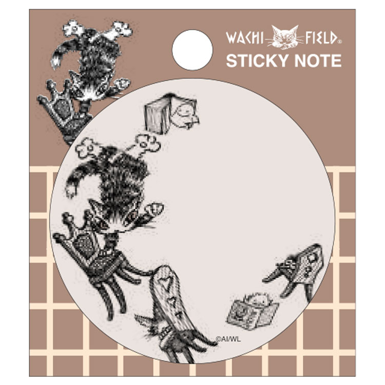 猫のダヤン IP909720 付箋 椅子 ブラウン eHONTOMO 池田あきこ えほんとも