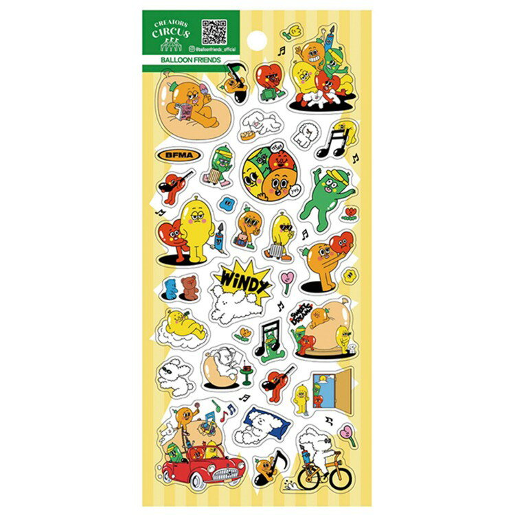 乐天商城 - BALLOON FRIENDS クリアシール 267040 第2弾 CREATORS CIRCUS バルーンフレンズ【お1人様1点限り】
