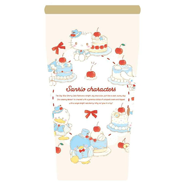 乐天商城 - サンリオキャラクターズ 木蓋つきステンレスタンブラー350ml BL 332801 スウィートケーキコレクション SANRIO