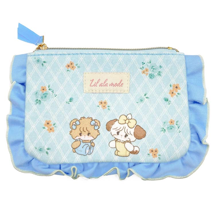 乐天商城 - mikko illustrations メローポーチ ミント フリルポーチ コスメケース 小物入れ 053370 Lil ala mode リルアラモード