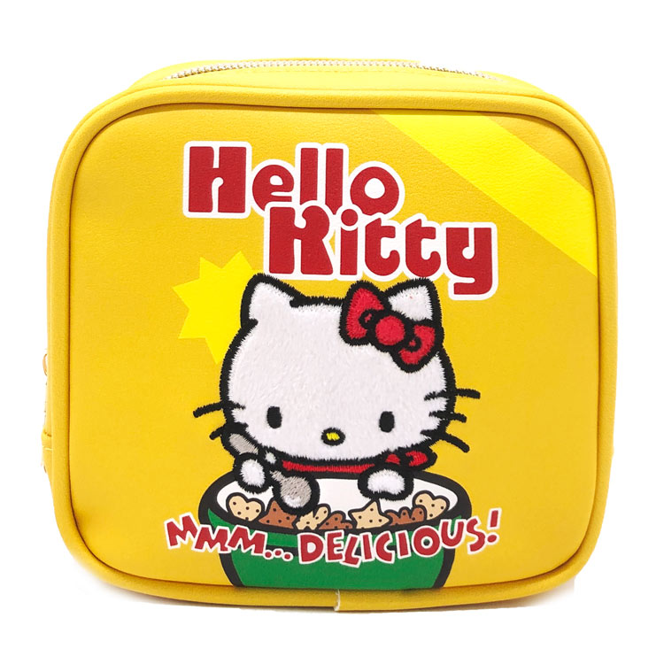 ハローキティ スクエアポーチ イエロー ポーチ 小物入れ コスメケース コスメポーチ 054766