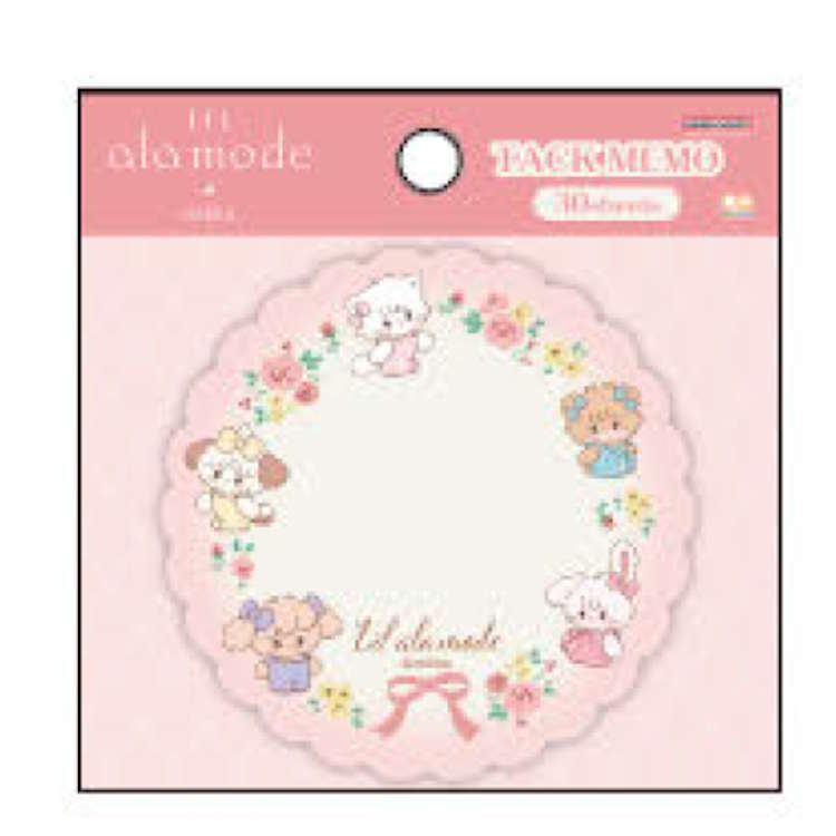 mikko illustrations ダイカット付箋 A ムース ふせん フセン メモ めも メッセージ 053080 Lil ala mode リルアラモード