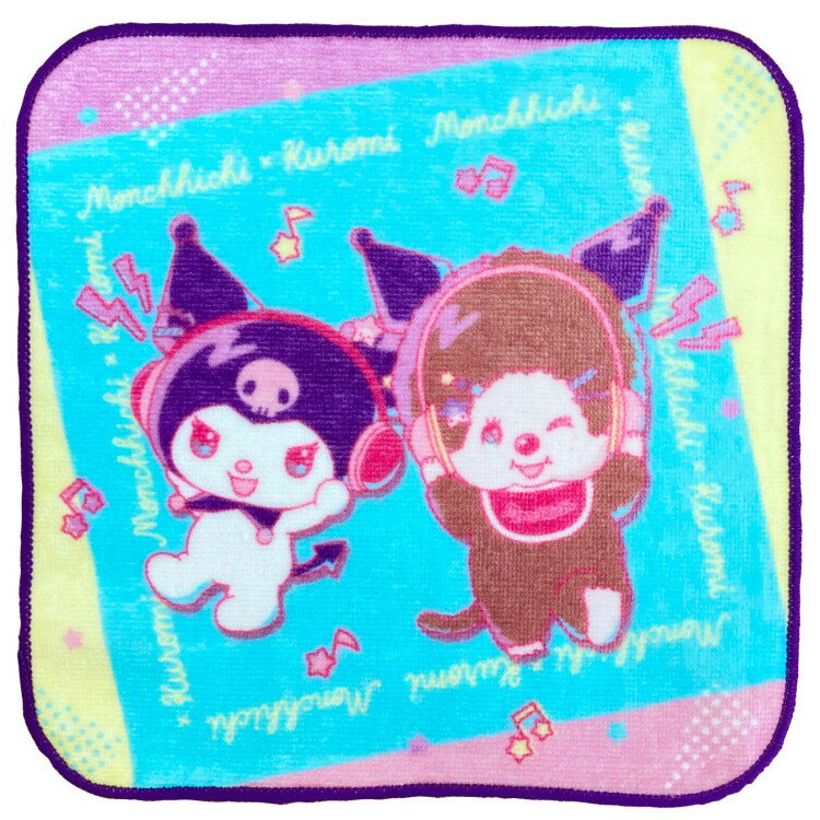 乐天商城 - モンチッチ×クロミ ミニタオル ナイトパーティ 002466