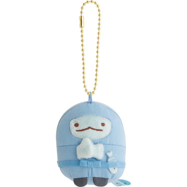 【5月上旬以降〜出荷】すみっコぐらし にんにん!ぶらさげぬいぐるみ とかげ 忍者 すみっコぐらしコレクション ぬいぐるみキーホルダー ブルー