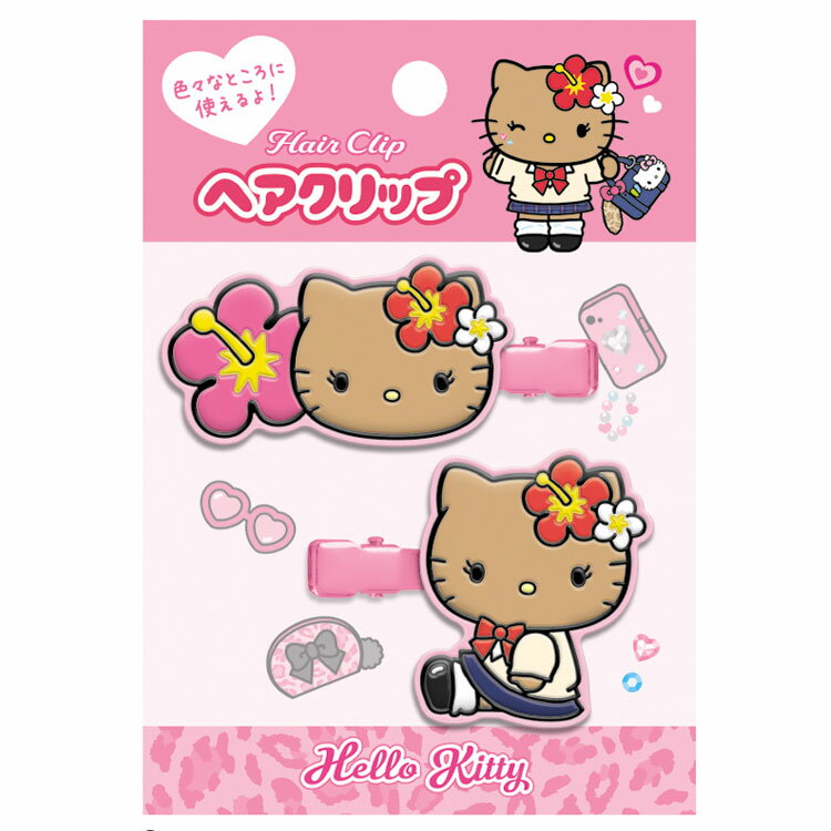 樂天商城 - ハローキティ ヘアクリップ ヒョウ 388821 放課後ギャルズ SANRIO サンリオ