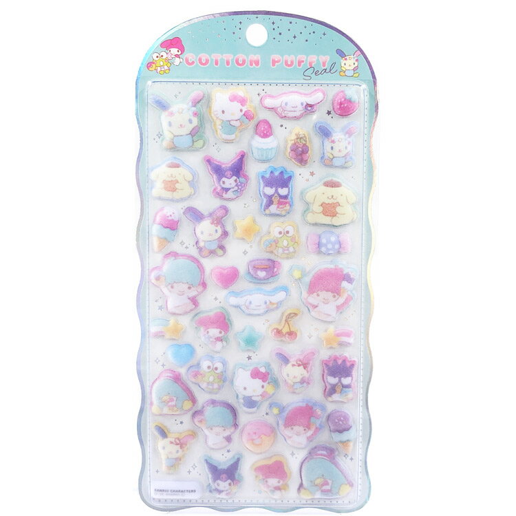 今買える♡サンリオコットンパフィー、うるちゅるシール | アラフォー