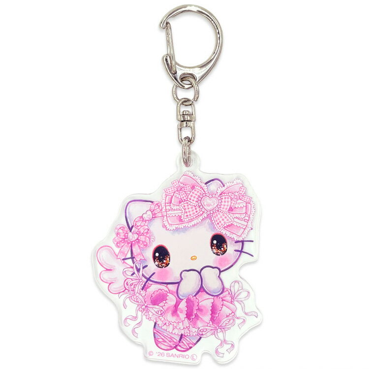 Rakuten - サンリオキャラクターズ×飴ノ森ふみか アクリルキーホルダー ハローキティ 841910 SANRIO あめのもりふみか コラボ
