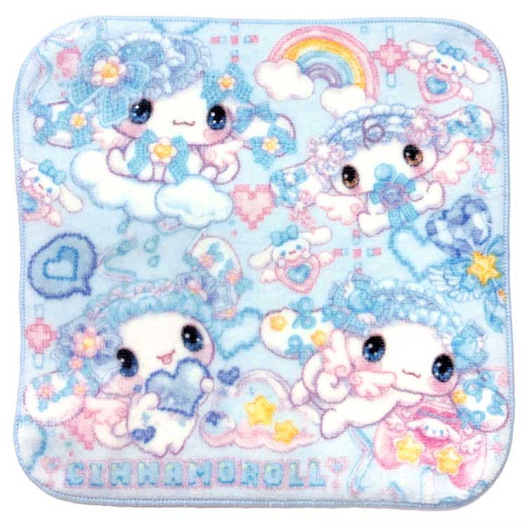 サンリオキャラクターズ×飴ノ森ふみか ハンドタオル シナモロール 841880 SANRIO あめのもりふみか コラボ
