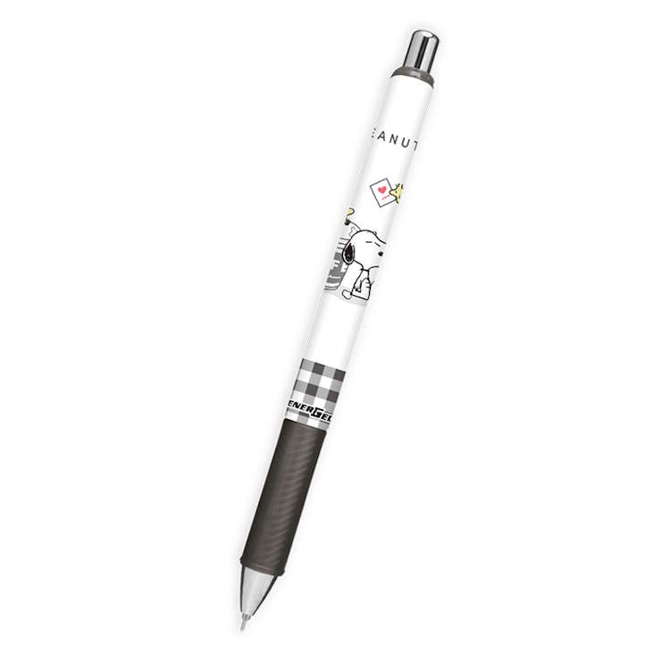 スヌーピー エナージェルボールペン 0.5mm トレー ペン 筆記具 筆記用具 395751 laughlaugh-10518286 キャラクターズショップ ラフラフ パッケージ画像