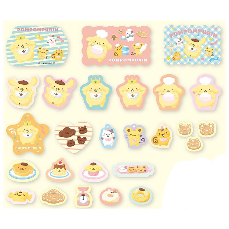 ポムポムプリン フレークシール 30th Pom Pom…