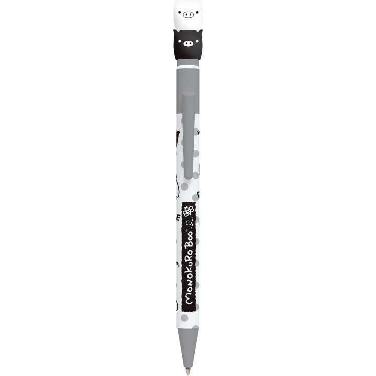 モノクロブー マスコット付ボールペン0.7mm サンエックスユニバース