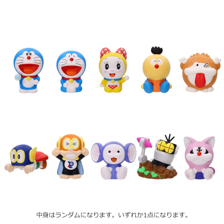 商品仕様【サイズ】 本体：約H45〜50mmパッケージ：約W10×H15×D4cm【素材】PVC 【種類】全10種 【内容】彩色済みマスコット1個入り 【対象年齢】15才以上【特長】 ・藤子・F・不二雄が生み出したキャラクターたちが、ソフビパペットマスコットになって登場です！ ・「ドラえもん」や「パーマン1号」をはじめとする全10種類のラインナップのうち、1パックにいずれか1体ずつ入っています。 ・全高45〜50mm程でコレクションするにも良いサイズです。 ※画像・デザイン・イラスト等はイメージです。実際の商品とは異なる場合がございます。【生産国】中国 ドラミ モジャ公 チンプイ 21エモン ポコニャン特記事項※You can not choose which design/color you want to buy.-Items are sent out randomly. You could receive the same one for several purchase. ※こちらの商品は「ブラインドパッケージ」となります。商品は選べません。複数個購入されても、同じものがお届けになることもございます。※画像はあくまでも商品イメージになります。実際の商品と色や仕様が異なる場合がありますので、予め御了承ください。 ※メーカー希望小売価格はメーカーカタログに基づいて掲載しています。