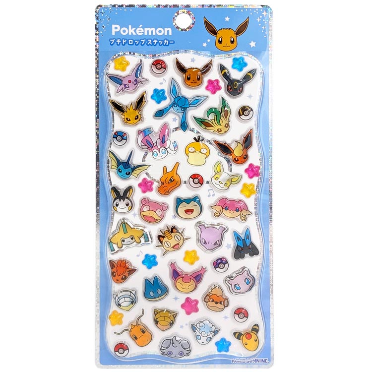 ポケットモンスター プチドロップステッカー フェイス 2 シール ぷくぷく ポケモン 080026