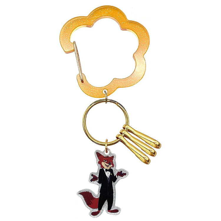 商品仕様【サイズ】約H13.5×W5.6×D0.5cm【素材】本体：アクリル樹脂/キーホルダー：鉄【特長】カラビナはキラキララメ入り☆【生産国】中国特記事項※画像はあくまでも商品イメージになります。実際の商品と色や仕様が異なる場合がありますので、予め御了承ください。 ※メーカー希望小売価格はメーカーカタログに基づいて掲載しています。