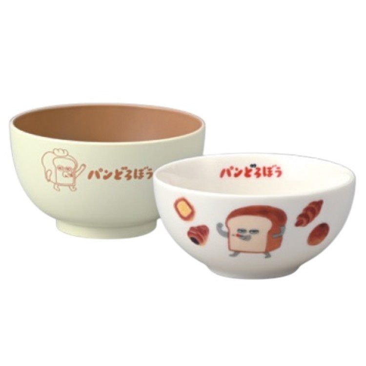 パンどろぼう 茶碗＆塗汁椀セット 812278 こども食器 ぱんどろぼう 絵本 柴田ケイコ
