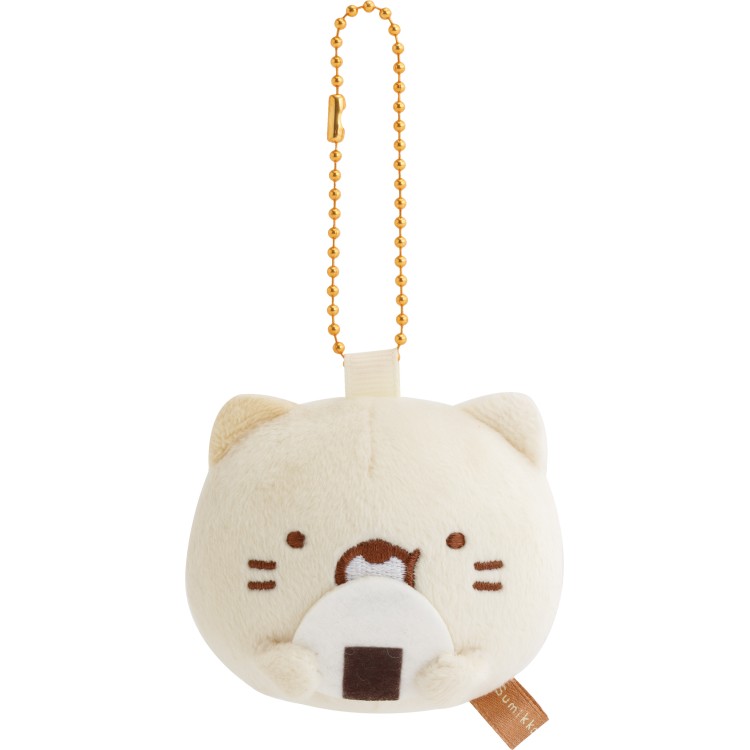 【10月中旬以降〜出荷】すみっコぐらし ぬいぐるみミラー ねこ ミニミラー ぬいぐるみフェイスキーホルダー おにぎり