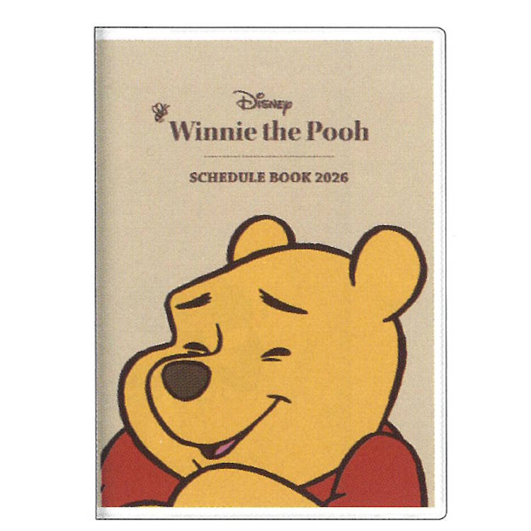 くまのプーさん 手帳 2026年 スケジュール帳 2025年10月始まり 月間 B6 ファニーフェイス 133676