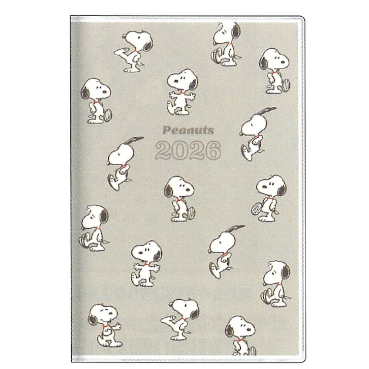 スヌーピー 手帳 2026年 スケジュール帳 2025年10月始まり 月間 B7 チラシ 134871
