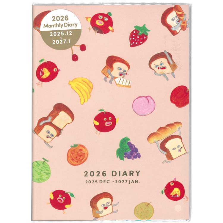 パンどろぼう 手帳 2026年スケジュール帳 1000137371 2026年1月始まり・B6マンスリー B 178398のサムネイル