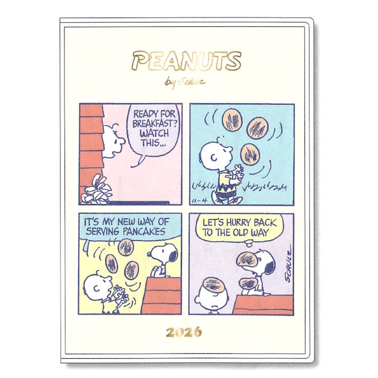 スヌーピー 手帳 2026年スケジュール帳 1000137372 B6ブロックウィークリー コミック 178404