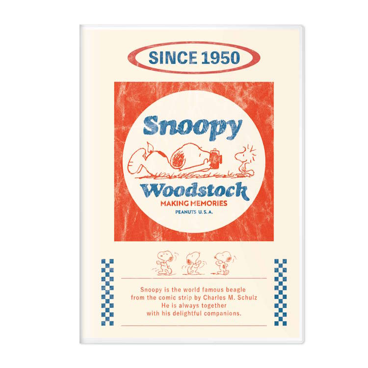 スヌーピー 手帳 2026年スケジュール帳 2025年10月始まり・B6マンスリー RETRO 258062