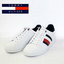 TOMMY HILFIGER トミーヒルフィガー TMLECTERN レクターン ホワイトマルチ スニーカートリコロール 靴 ローカット メンズ シンプル 白 ストライプ サイドライン ロゴ