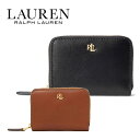 Lauren Ralph Lauren ローレンラルフローレン レザー二つ折り財布 432876729003/432876729004 ラウンドジップ ロゴ プレゼント ギフト メンズ レディース ユニセックス