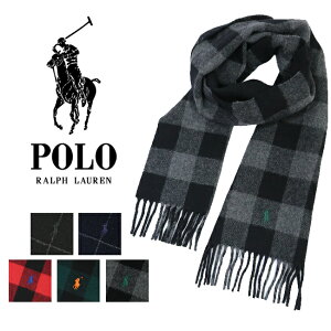 【POLO RALPH LAUREN】ポロラルフローレン マフラー PC0441 REVERSIBLE BUFFALO CHECK SCARF PC0230 REVERSIBLE WINDOWPANE リバーシブル チェック 男女兼用 メンズ レディース 通勤 通学 ウール プレゼント ギフト