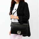 GUCCI グッチ GGロゴショルダーバッグ 589471 1DBOG 1000 アンティーク風ゴールド金具 BLACK ハンドバッグ