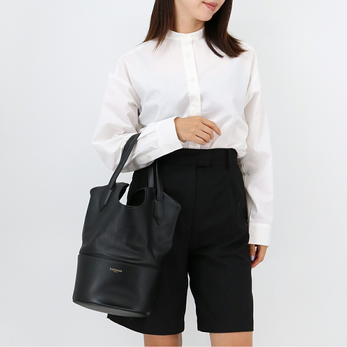 J&M DAVIDSON ジェイアンドエムデヴィッドソン SMALL RAY BUCKET LSRB-0XX-SCSG 999G スモール レイバケットS トートバッグ ハンドバッグ BLACK 2way レディース 肩掛けOKのサムネイル