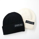 PATOU パトゥ AC0478065 ニット帽 ロゴ ビーニー ロゴパッチ アルパカ レディース 帽子
