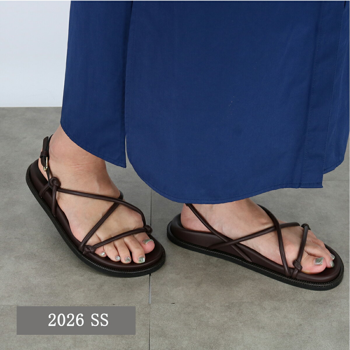 樂天商城 - MAX MARA BEACHWEAR マックスマーラ ビーチウェア フラットサンダル 2616521018600 LUSSO ルッソ アンクルストラップサンダル ミュール レデイ—ス ロゴ シューズ 靴 ブランド