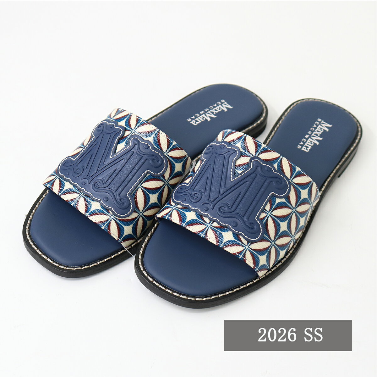 Rakuten - MAX MARA BEACHWEAR マックスマーラ ビーチウェア フラットサンダル 2616521059600 DOVERE ドヴェレ ミュール レデイ—ス ロゴ シューズ 靴 ブランド