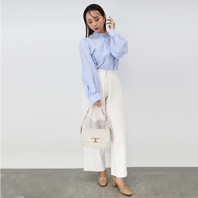 TODS トッズ ショルダーバッグ XBWTSIN0100ROR B015 IVORY WHITE レディース Tタイムレス レザー ショルダーバッグ ハンドバッグ クロスボディ レディース 鞄