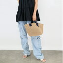 CHLOE KIDS クロエ キッズ 大人もOK! ペーパーバッグ C20427 かごバッグ MIFUKOコラボ ストローバッグ ハンドバッグ ロゴ レディース...