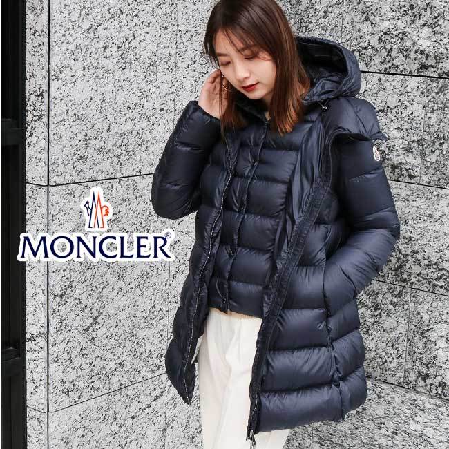 【MONCLER】モンクレール ANGE GIUBBOTTO 1C203 80 C0229 ダウンジャケット アンジェ ダウン コート ジャケット アウター フード ダークブルー レディース 軽い 軽量