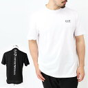 EMPORIO ARMANI EA7 エンポリオ アルマーニ イーエーセブン 8NPT18 PJ02Z 半袖Tシャツ メンズ レディース ユニセックス 男女兼用 コットン カットソー 半袖 クルーネック ロゴT シンプル