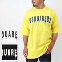 DSQUARED2 ディースクエアード S71GD1268 S2247 メンズ半袖Tシャツ SKATER FIT T-Shirt カットソー クルーネック ロゴT コットン メンズ M L XL 大きいサイズ