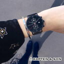 KAPTEN SON キャプテンアンドサン クロノ 40mm CHRONO Mesh belt レディース 腕時計 メンズ ユニセックス スチールベルト ペアウォッチ 誕生日プレゼント プレゼントに シルバー ブラック バーゲン