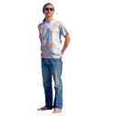 HALEIWAハレイワハッピーマーケットハワイアンムラ染めTシャツ(メンズ)(4)