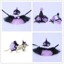 ハロウィン ペット 服 トカゲ 爬虫類 仮装 悪魔【スカート 帽子 蝶ネクタイ リボン付き】ウィッチ キラキラ 蜥蜴変身 コスプレ パーティー ハロウィーン 大...