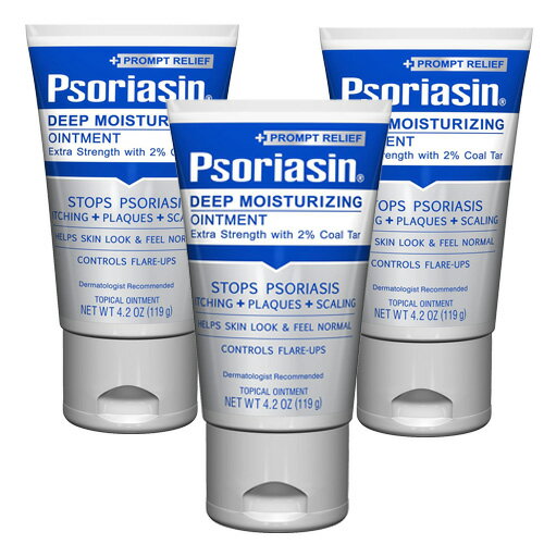 Rakuten - 3本セット 2% Coal Tar 軟膏 119g チューブタイプで使いやすい Psoriasin Deep Moisturizing Ointment