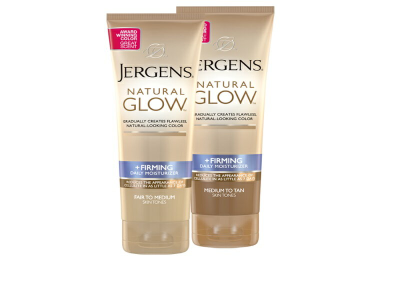 メーカー Jergens ジャーゲンズ 商品名 Jergens Natural Glow Firming Moisturizerサンレスタンニングボディーローション 内容量 221ml 商品説明 セレブにも人気のセルフタンニング！　 ローションを塗るだけで、お肌にダメージを与える事なくお肌に潤いを与えながら、ナチュラルで健康的な小麦色の肌に見せます。 ・ファンデーションの様な色はなく白色のローションです ・肌色は塗る度に徐々に濃くなり3-7日程で効果が見られます（使用を中止すると2週間ほどで元に戻ります） ・お好みの色になった後はメンテナンスとして週に1−2回のご使用をお勧めします 使用方法 清潔な肌にムラなく伸ばしながらぬりこんでください。 関節などは色がつきやすいので薄めに塗るのがキレイに塗れるコツです。 塗布後は手を綺麗に洗ってください。 衣類はローションが完全に乾いてから着用してください 製造国 アメリカ 輸入商品に関しまして ・アメリカ・ロサンゼルスより海外宅配便にてお届けします。（お届けまでに約7-10営業日程） ・通関時にかかる関税、輸入消費税は全て当社にて負担致します。安心してお買い物ください。 ・個人輸入扱いになりますので、個人での使用以外・商品の転売は法律で禁止されています。 ・商品価格は為替変動により予告なく変更となる場合がございます。 ご注意 ・直射日光が届くところは避けて置いてください。 ・目安として高温（約28℃以上）または低温（4℃以下）にならない所に保管してください。製品の劣化につながりますので、常温または涼しいところに置いて保管してください。 ・一度使用した後、長期間保管してからの再使用はお避けください。 ・効果には個人差がございます。 ・パッケージは予告なしに変更になる場合があります。 【注意事項】 ・当店でご購入された商品は、原則として「個人輸入」としての取り扱いになり、すべてアメリカ・ロサンゼルからお客様のもとへ直送されます。 ・ご注文後、5-7営業日以内に配送手続きをいたします。配送作業完了後、1週間程度でのお届けとなります。（国際メール便は2-3週間程度） ・個人輸入される商品は、すべてご注文者自身の「個人使用・個人消費」が前提となりますので、ご注文された商品を第三者へ譲渡・転売することは法律で禁止されております。 ・関税・消費税が課税される場合があります。詳細はこちらをご確認下さい。 ※只今、ローレットでは関税・消費税、当店負担キャンペーン中です